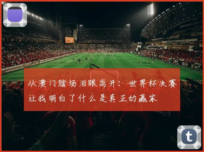从澳门赌场泪眼离开:世界杯决赛让我明白了什么是真正的赢家
