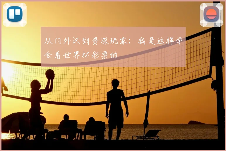 从门外汉到资深玩家:我是这样学会看世界杯彩票的