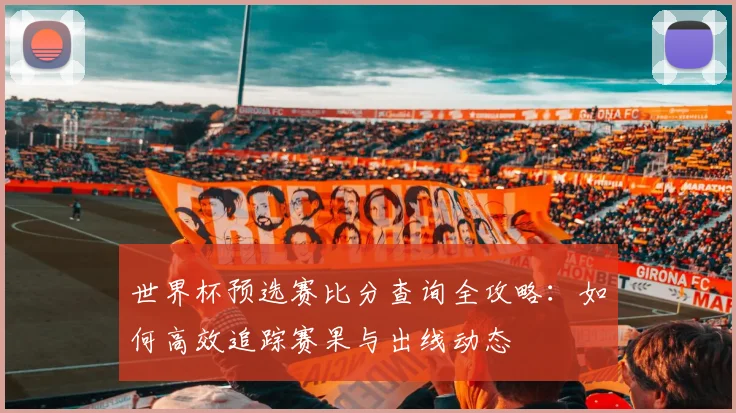 世界杯预选赛比分查询全攻略:如何高效追踪赛果与出线动态